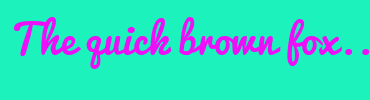 Image with Font Color EC0FF7 and Background Color 1BF2BC